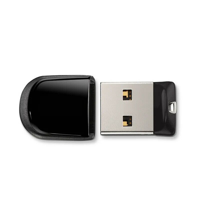 Super Mini Plastic USB Flash Drive, Pen Drive Preto, Disco Flash minúsculo, Memory Stick, 4GB, 8GB, 16GB, 32GB, 64GB
