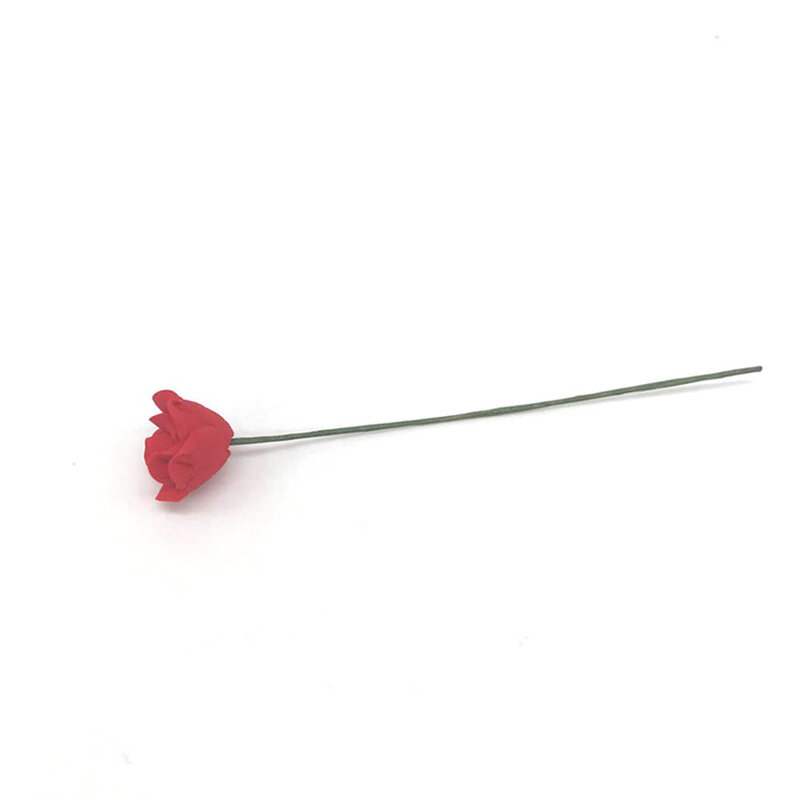 Mini rosa roja en miniatura para casa de muñecas, arreglo de flores de juguete para ob11 bjd Blythe, accesorios de decoración, 1/12, 10 unidades