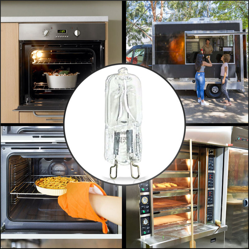 G9 40W luce del forno resistente alle alte Temperature lampada alogena durevole per frigoriferi forni ventilatori # W0