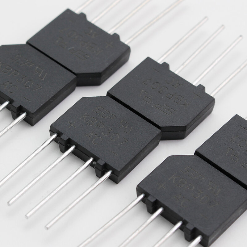 Componentes eletrônicos do retificador de ponte, diodo, KBP307, 3A, 1000V, 10 PCes