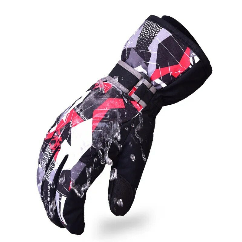 Женские и мужские ветрозащитные перчатки для катания на лыжах