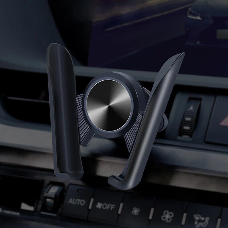 Soporte de teléfono móvil Universal para coche soporte de ventilación de aire automático para teléfono en coche soporte de Smartphone Clip agarre en coche soporte de accesorios