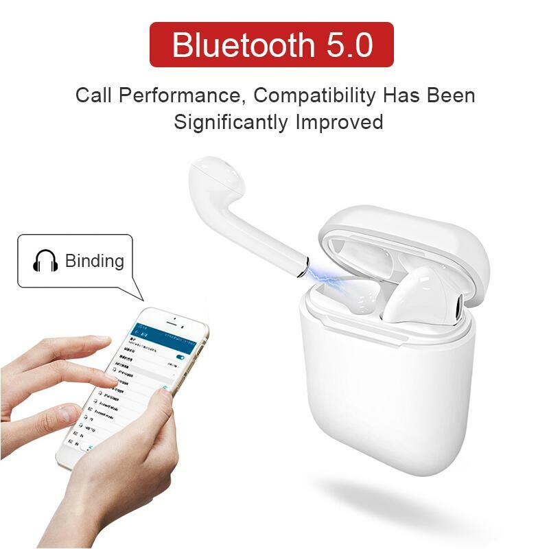 TOP Qualität NAIKU i9s TWS Mini Wireless Bluetooth Kopfhörer Stereo Ohrhörer Headset Mit Lade Box Mic Für Alle smartphone