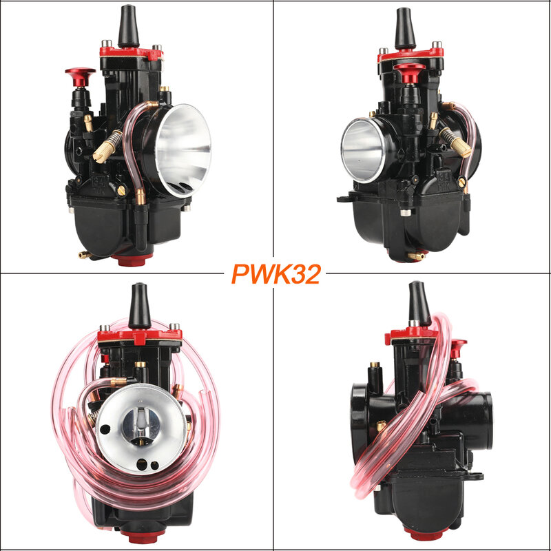 Carburador PWK Universal para motocicleta, 21, 24, 26, 28, 30, 32, 34, 2T, 4T, 70cc a 350cc, con Power Jet para KTM, Yamaha, Mikuni, Koso, ATV