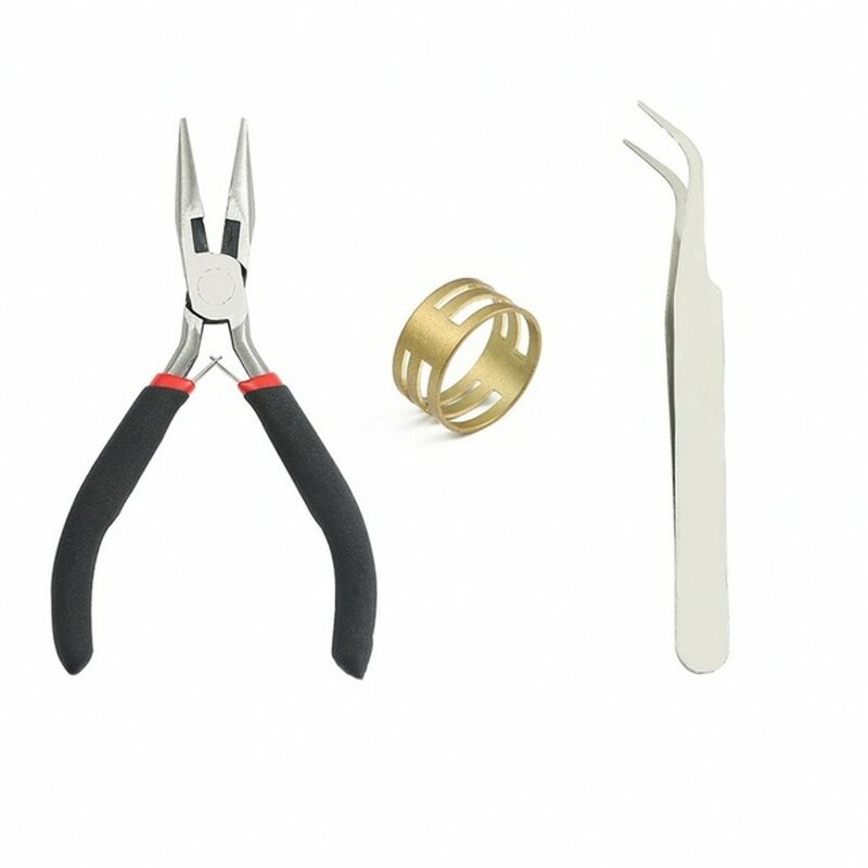 8 Stks/set Sieraden Maken Tool Kits Tang Set Met Ronde Tang Zijsnijder Wire Cutter Schaar Kralen Pincet