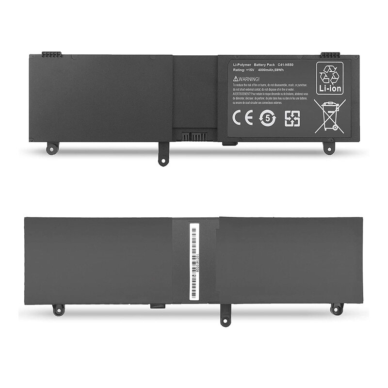 C41-N550 baterai Laptop 15V 4000mAh/59WH untuk Notebook ASUS N550 N550J Notebook N550X47JV-SL N550X47JV-S Q550LF