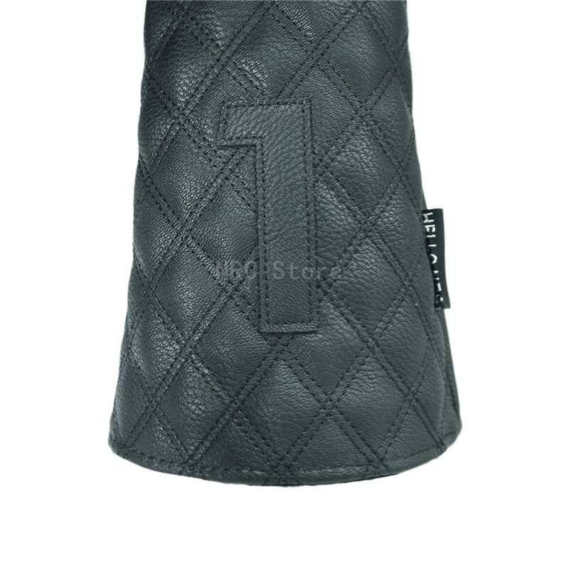 1Pcs For Driver Golf Club Head Cover  PU leather Fashion Black  Skeleton Black