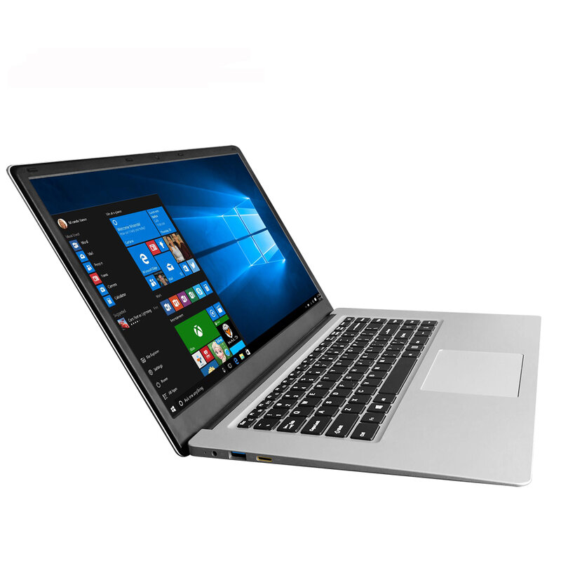 Laptop desbloqueado por impressão digital 15.6, pc portátil social para computador, netbook para jogos, estudantes, ssd