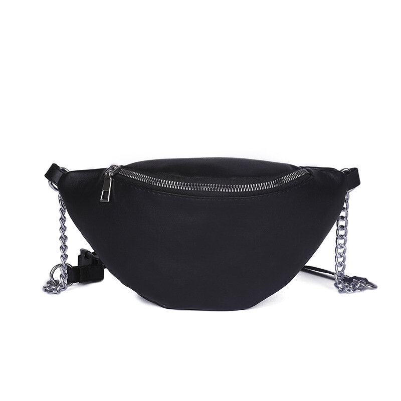 Fashion Chain Fanny Pack Waist Bag New Brand Belt Bag Women Waist Pack PU Leather Chest Bag