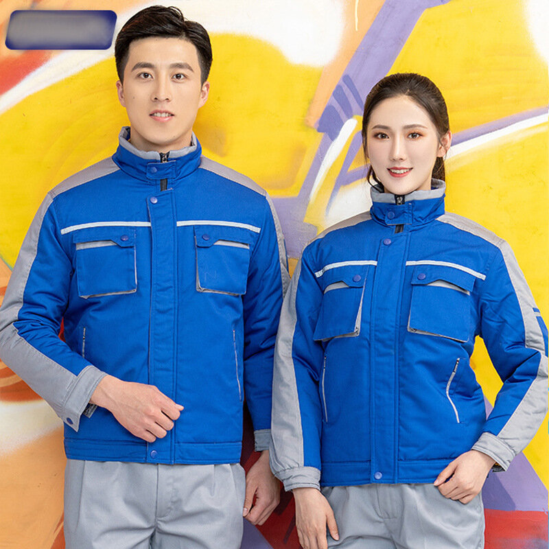 Winter Work Clothing For Men Women Cotton Padded Thermal Thick Warm Jacket Coat Factory Worker Suit Auto Repairmen Uniforms 4xl