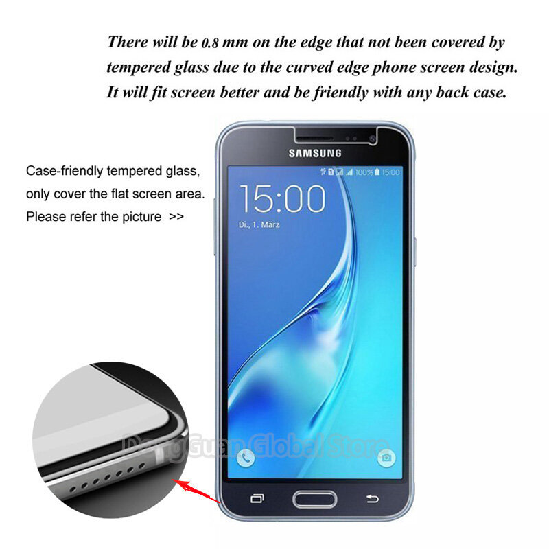 Закаленное стекло 9H для Samsung Galaxy J7 2015 2016 2017 2018 J700 J710 J730 Prime Pro, защитная пленка для экрана, 3 шт.