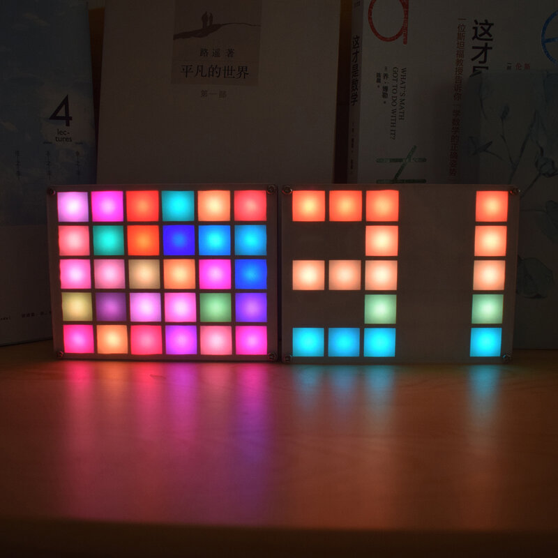 Wielofunkcyjny LED Cool Music Spectrum kolor RGB Board DIY MAX9814 wzmacniacz mikrofonowy produkcja elektroniczna zestaw do zegara
