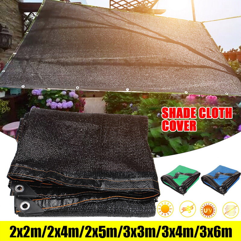 Sun Mesh Sunblock Outdoor Garden Anti-Uv Sunscreen Shade Sails Sunblock Shade Cloth Net For Plant Greenhouse Car 3x6M
