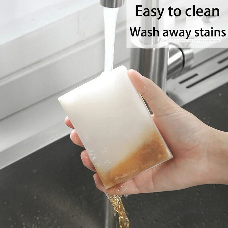 Esponja branca de melamina para limpeza, Magic Eraser para cozinha, escritório, banheiro, ferramentas mais limpas, 100x70x30mm