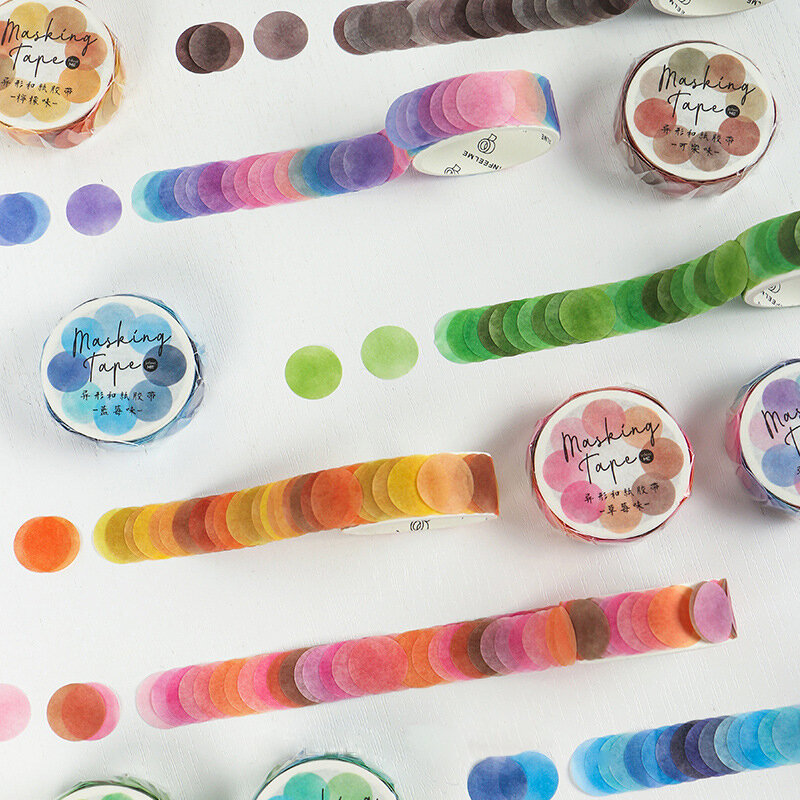 Mohamm-Cinta adhesiva Washi de forma especial para decoración de la serie Fruit Hard Candy, suministros escolares de papelería creativos para álbumes de recortes, 1 unidad