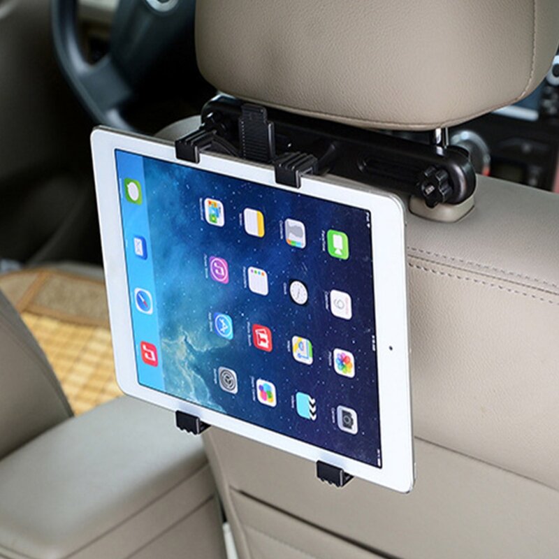Universal Car Seat Mount Telescopic Tablet Holder, Bracket Clamp Rack para iPad Galaxy, Tablet Acessórios