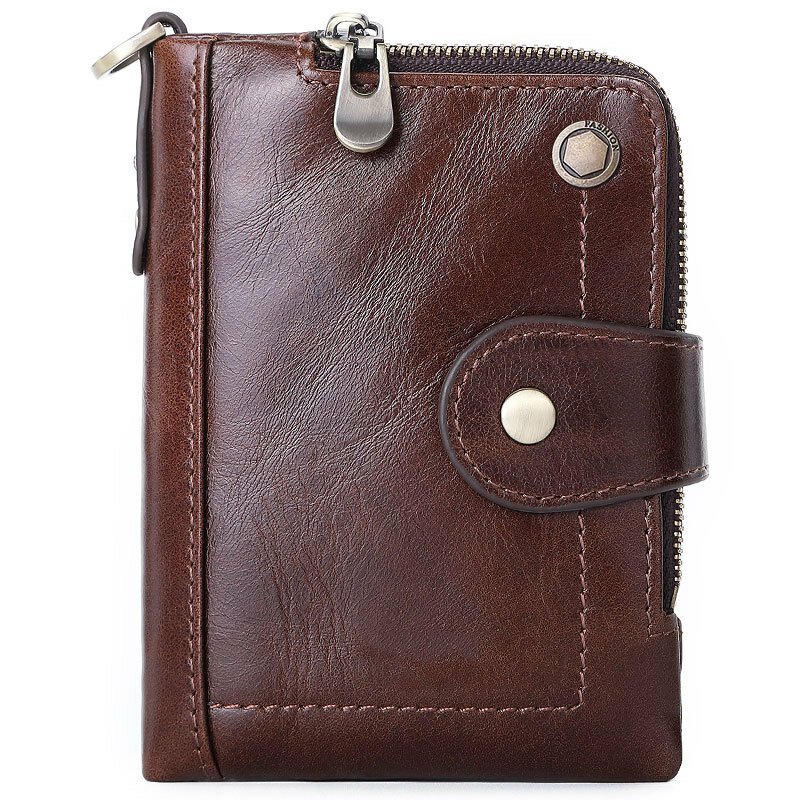 2020 Coin Pocket Passport short Purse Cover For Men Card Holder leather Purse  Genuine leather Blocking Wallet