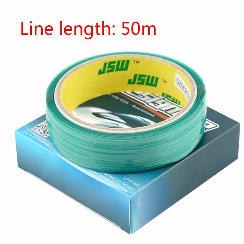 50M Knifeless Cutting Design Line Tape Film Sticker Squeegee Wrap Tool Flexible