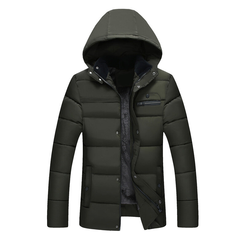 MRMT 남성용 플러시 면 재킷, 중년 아우터, 두꺼운 오버코트, 2024 브랜드 신상