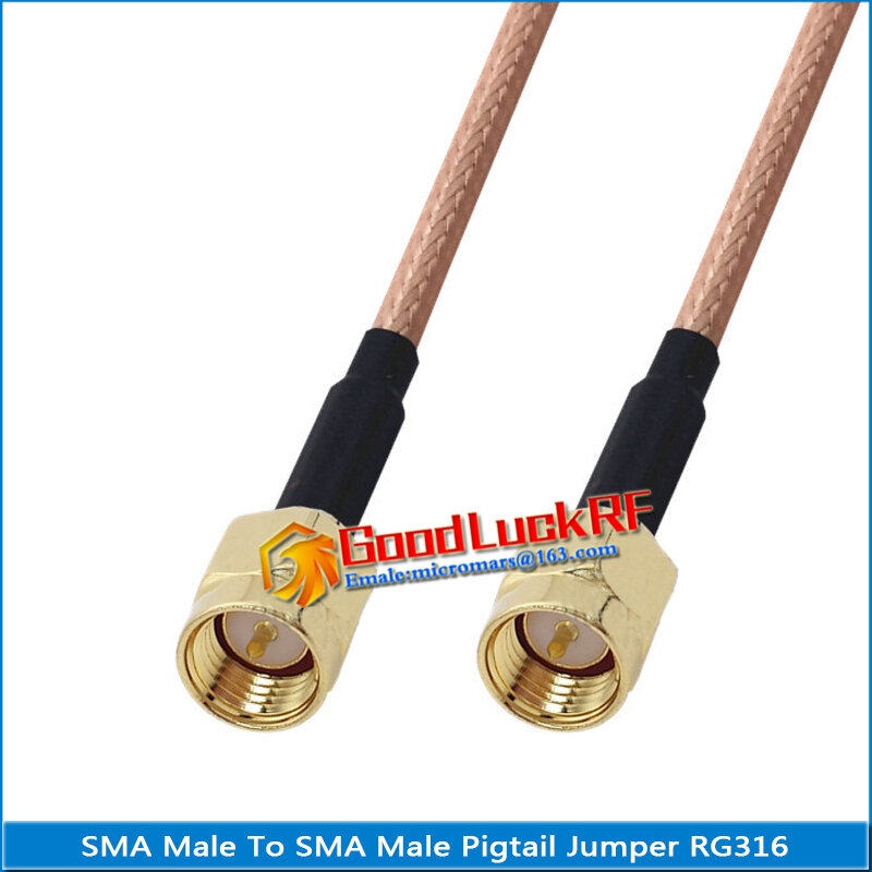 Zestaw zestawu SMA męskie do SMA męskie i żeńskie RPSMA RP SMA podkładka do montażu grodziowego nakrętka kątowa 90 stopni kabel ze zworką RG316