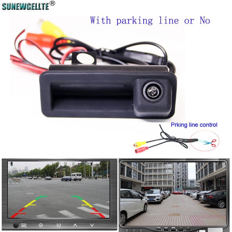 HD 4089T Vehicle Dynamic Trajectory Parking Line Car Rear View Reverse camera For FORD Mondeo  FOCUS Range Rover Freelander