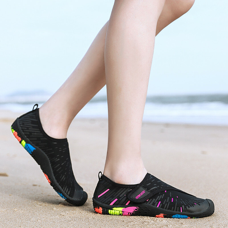 Летние черные кроссовки для мужчин и женщин, низкие Дышащие сникерсы с пятиконечной подошвой, быстросохнущие мужские акватуфли, мужская обувь, 2022