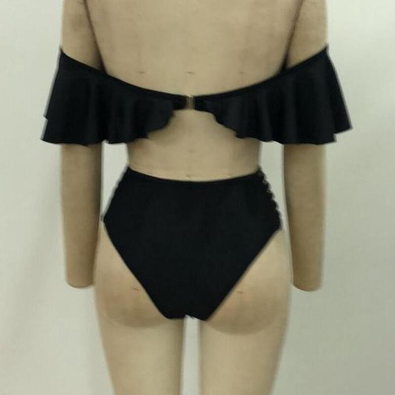 Bikinis Set Fashionable Solid Color Female Ladies Summer Beach Bandage Swimwear Swimming Suit Bathing Suit