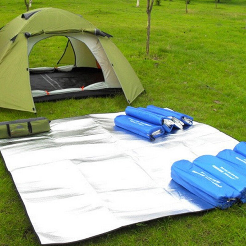 2020 esteira de acampamento barraca colchão impermeável folha de alumínio eva dobrável dormir piquenique praia almofada ao ar livre esteira multi-tamanho quente