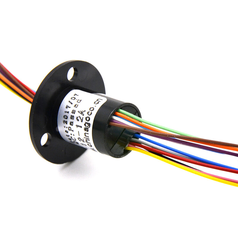 Micro Slip Ring 2/4//6/8/12/24 Channel 2A 12.5mm/15.5mm Rotate Dining Table Slip Ring Electric Collector Rings