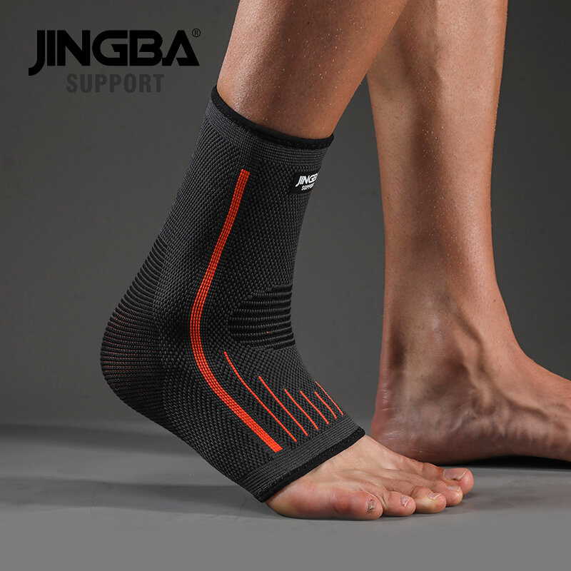 JINGBA Support-3D Compressão Nylon Strap e cinto protetor de tornozelo, cinta, protetora, futebol, basquete, 1 pc