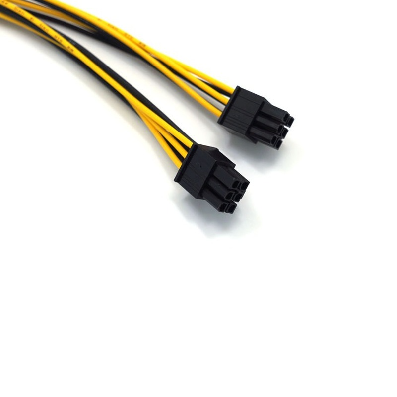 6pin Weiblichen Zu Dual 6pin Männlichen Power Kabel 6p Zu Dual 6p Verlängerung Kabel Grafikkarte Netzteil interface Adapter Kabel