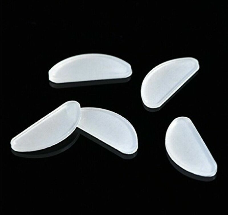 10 Stks/partijen Glazen Neus Pads Adhesive Silicone Neus Pads Antislip Wit Dunne Nosepads Voor Bril Brillen Eyewear Accessoires