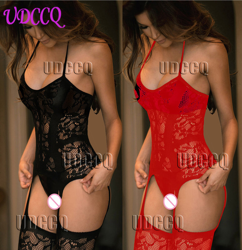 Lencería erótica de talla grande para mujer, productos sexuales, disfraces sexys, ropa interior, vestido íntimo, Bodysocks Q001