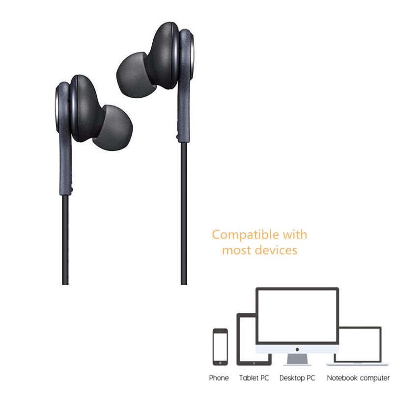 Earphones EO-IG955 3.5mm earbuds with Microphone Wire Headset Smartphone earplugs for Android ios and symbian