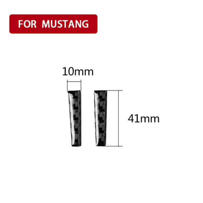 Декоративное снаряжение для автомобиля сменная Накладка для Ford Mustang 2015-2019 детали внутренняя рукоятка переключения передач накладка из угле...