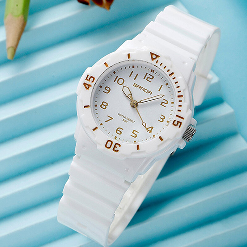 UTHAI CE31 kinder Sport Uhr Uhren 50m Wasserdichte armbanduhren für kinder Mädchen Jungen Teens Studenten PU Weichen