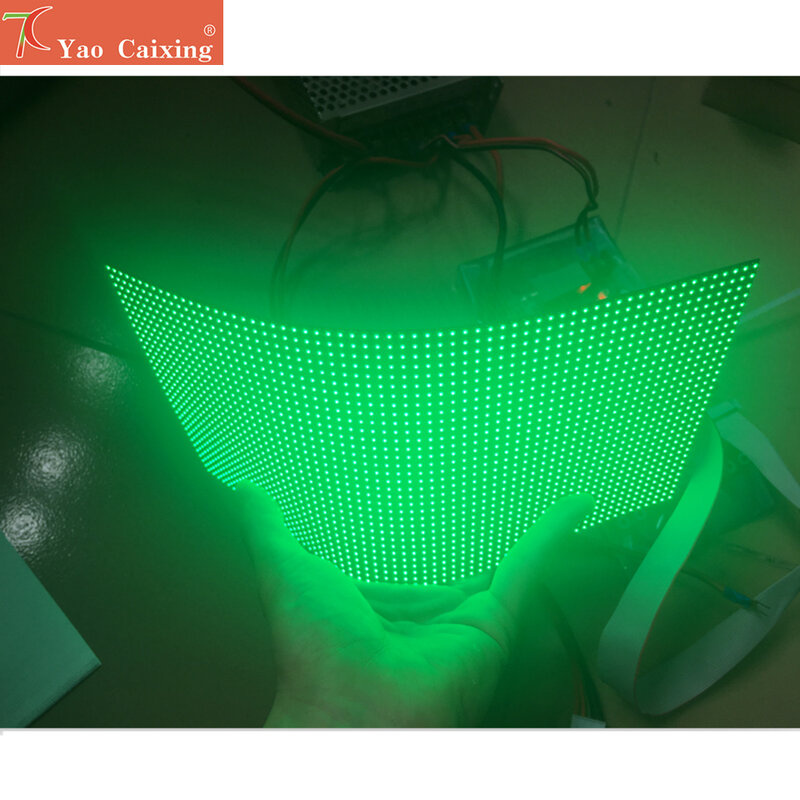 DIY P4 ในร่มยืดหยุ่น LED ใช้พิเศษรูปร่างจอแสดงผล LED โมดูล Dot Matrix