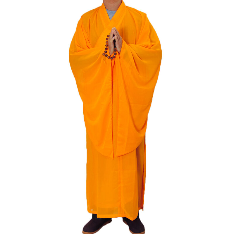 Zen budista Lay Monk Robe, Vestido Meditação, Uniforme de Treinamento Monge, Conjunto de roupas, 5 cores