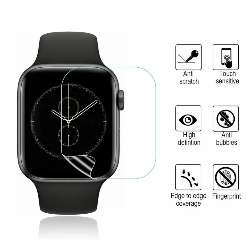 Pellicola protettiva per schermo intero 3D Hydrogel pellicola protettiva per iWatch Apple Watch Series 2/3/4/5/6/SE 38mm 42mm 40mm 44mm