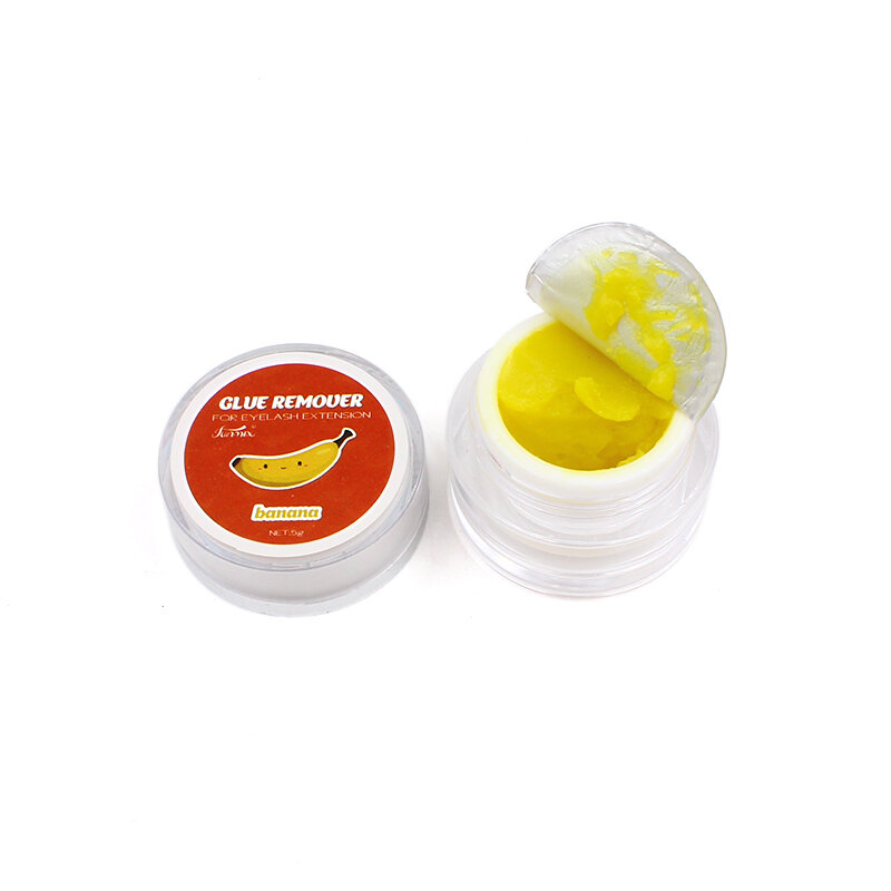 Removedor de cola para extensão de cílios funmix, creme para remoção de cílios postiços, sabor de frutas, 2019