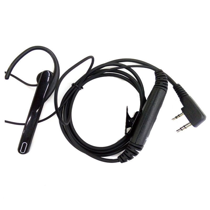 2 Pin Ear Bar Earpiece Mic Two Way Radio Headset for Kenwood BAOFENG UV-5R  BF-888S