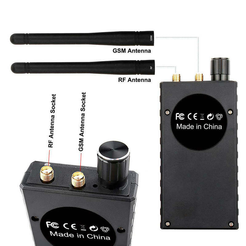 Antena dupla anti-spy gps magnético sem fio mini câmera detector de sinal automático localizador racker freqüência varredura vassoura proteger