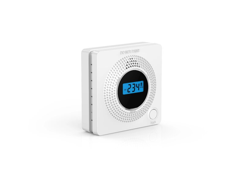 Detector de carbón con pantalla lcd para el hogar, dispositivo de detección de señal WiFi, 85dB, alarma inteligente