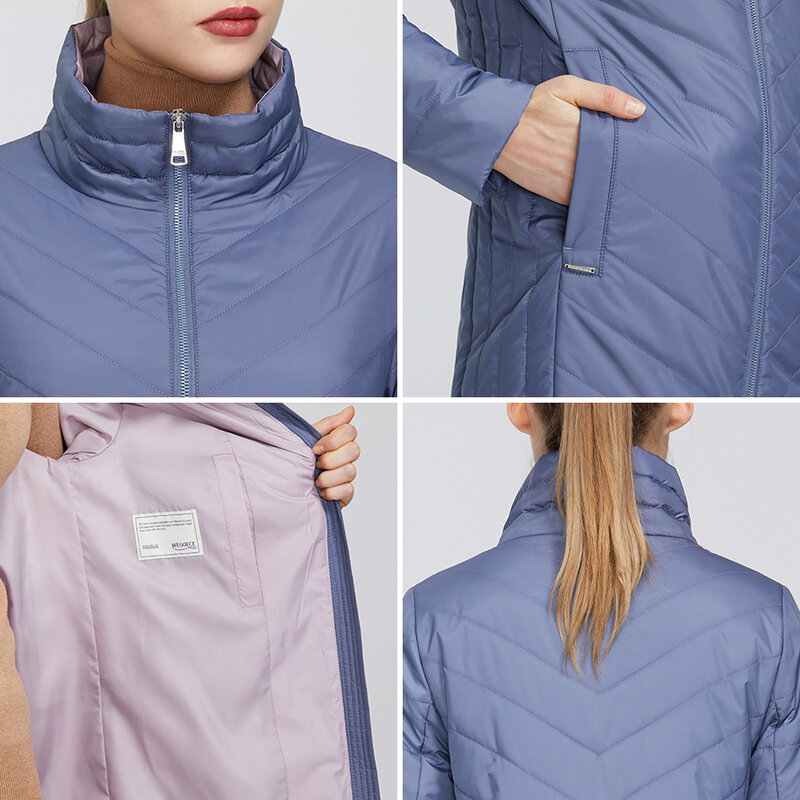 ¡Nueva colección de primavera 2020! Abrigo de mujer de MIEGOFCE, resistente al Firmware de alta calidad media, chaqueta elegante para mujer
