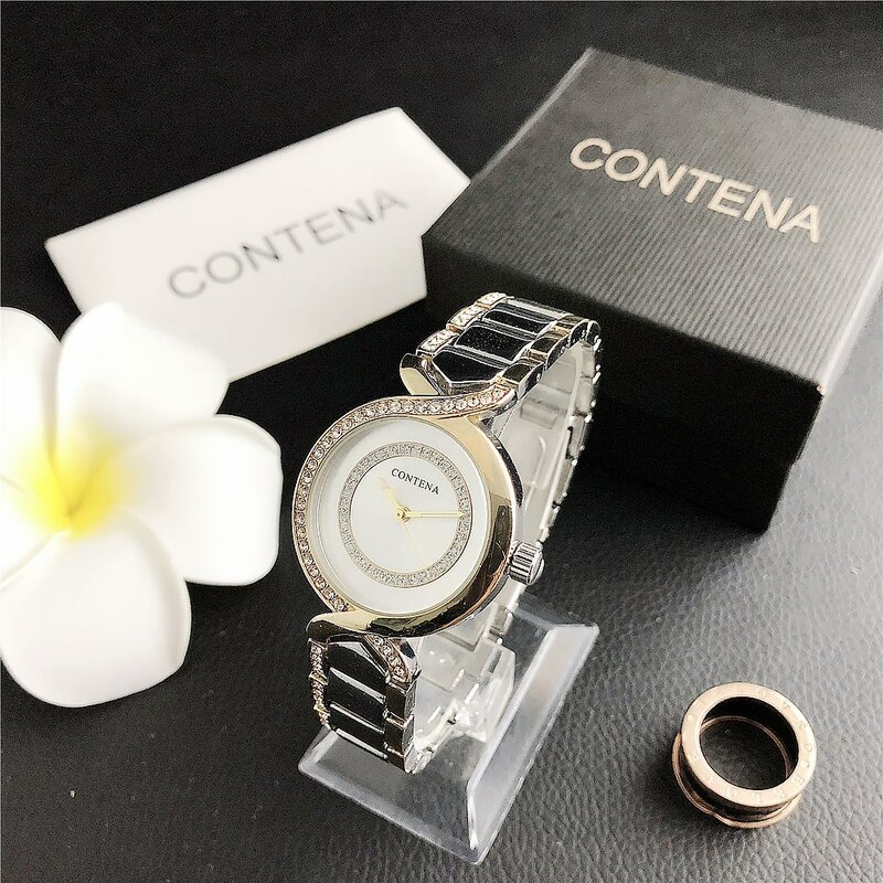 Moda senhoras relógio 2020 relógios femininos de luxo quartzo relógios de pulso redondo feminino relógio de pulso diamante relojes para mujer