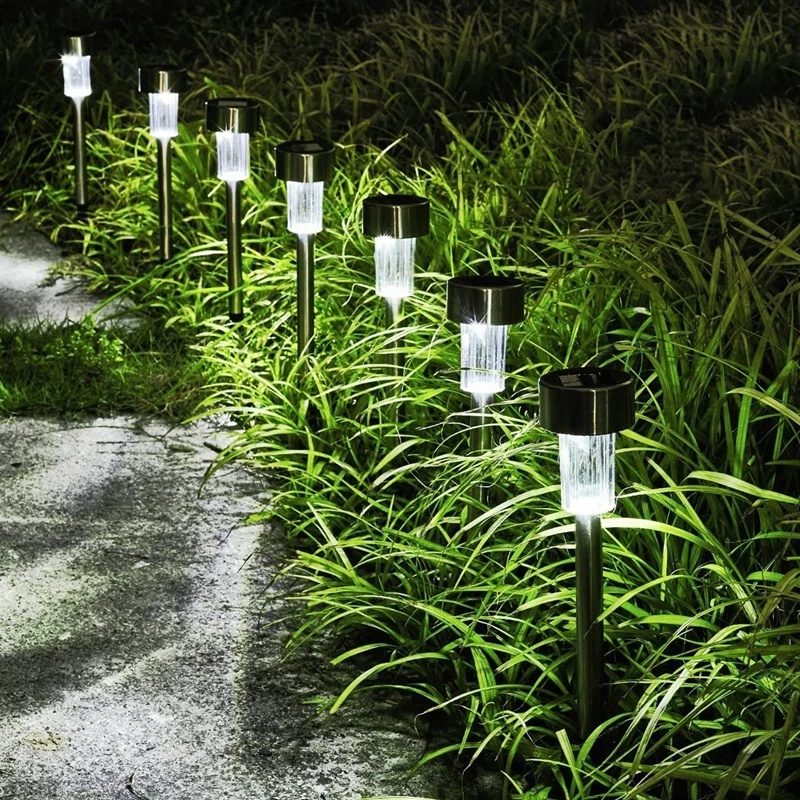 Lampe solaire LED imperméable pour pelouse, luminaire décoratif d'extérieur, idéal pour un jardin ou un sentier