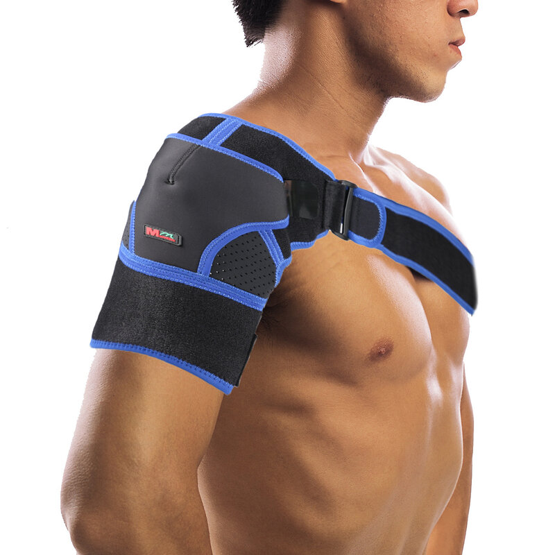 Protección de hombro transpirable, ajustable, de cuatro vías, alrededor de G06, color negro oscuro, superventas