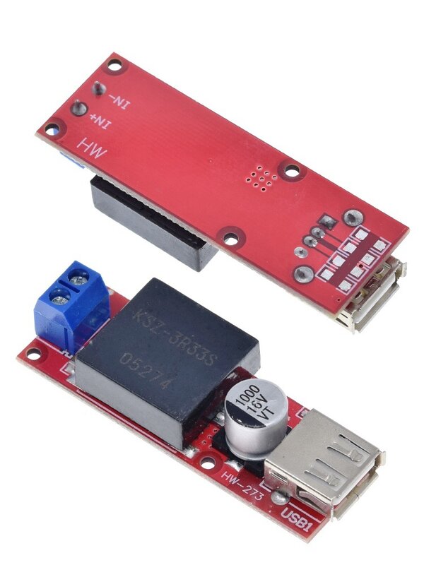 Konwerter wyjściowy USB 5V DC 7V-24V do 5V 3A moduł obniżający napięcie KIS3R33S KIS-3R33S