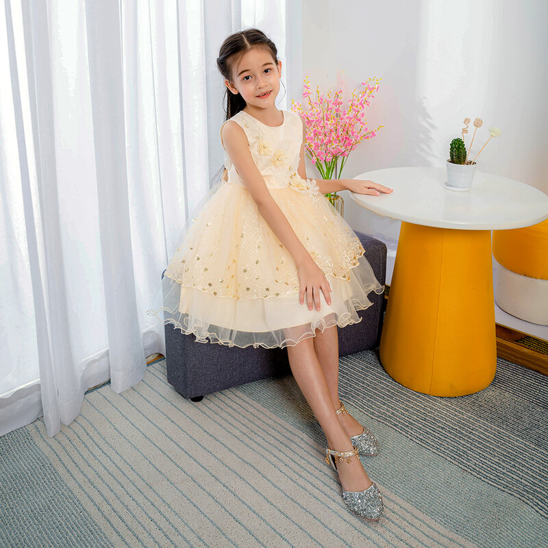Falda para niña, vestido de encaje, hilo de red, princesa bonita, novedad de 2021