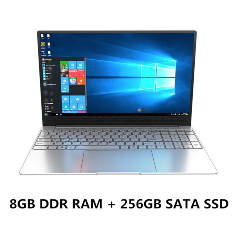 Laptop 15.6 pollici 8G RAM 128G 256G 512G 1TB SSD ROM Notebook Computer intel Core Quad Windows 10 Ultrabook per ufficio studenti